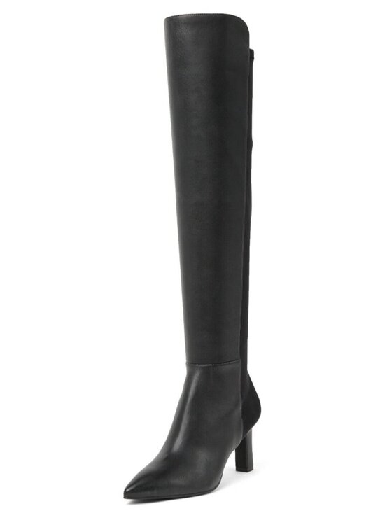 Stuart Weitzman Shoes - Stuart Weitzman Bobbie 75 Womens Stretch Leather Over-the-Knee Boot Black US 9.5